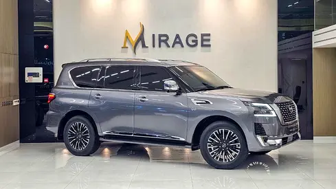 NISSAN - PATROL - LE PLATINUM - V 8 - 2024 MODEL - GCC SPECS - V 8 - 73,000KM - GRAY COLOR
