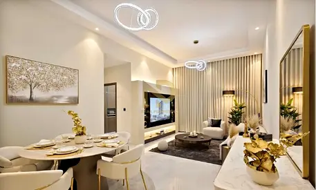 شقة سكاي جاردن من 3 غرف نوم | مفروشة | إطلالات على المارينا والمدينة