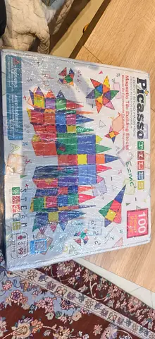 PicassoTiles 100-piece Magnetic Building Tiles - STEM Set