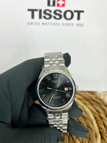 Tissot Automatic Chronometer Black Dial Swiss Watch – Stainless Steel