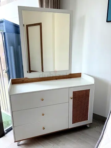 PAN Home Dressing Table with Large Mirror for Sale