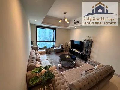 شقه غرفتين وصالة مفروشه اطلاله بحريه مع بركن وجيم ومسبح