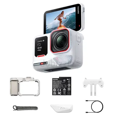 Insta360 Ace Pro 2 action camera - Xplorer Bundle White Limited Edition - New Condition,Barely used.