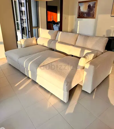 Beige Color IKEA Eskilstuna L Shape Sofa bed