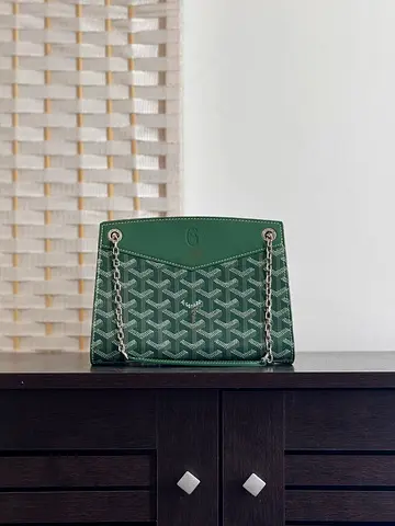 Green goyard Rouette Structure Mini bag