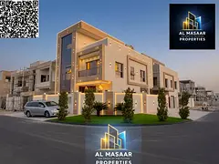 6 master bedrooms with private pool for sale in Al Zahia, registration fees included, freehold owner