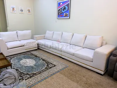 Royal furniture 7 seater sofa for sell comes with a pan home center table and cushions with cushion