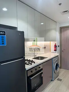 Furnished Studio | Azizi Riviera 40 | Balcony & City View
