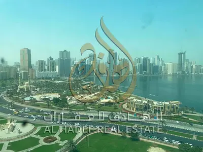 Commercial office for annual rent – Al Majaz 2, 2,800 sq ft, suitable for all activities, with free AC and free parking (provided by the owner)