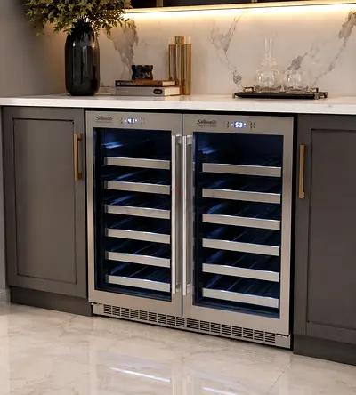 French Door wine cooler