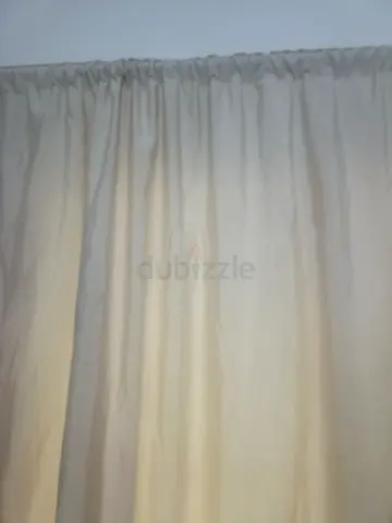 White/Beige Full-Length Curtain and short length Curtain both are available