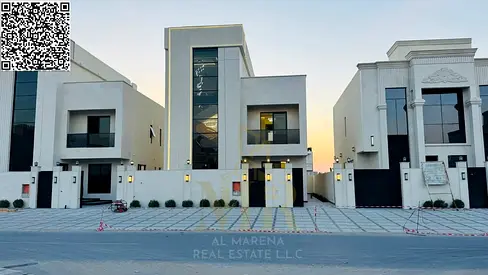 For those seeking true luxury… a distinctive villa in Al Helio, Ajman, featuring elegant design and exceptional spaces.