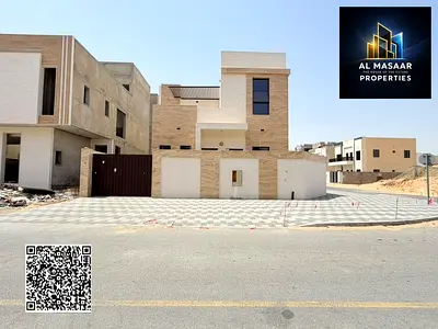 Corner villa for sale in Al Bahia | 4 master bedrooms | Includes registration and ownership fees, f