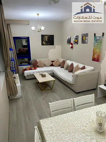 شقه غرفتين وصاله مفروشة سوبر بكورنيش عجمان 3500