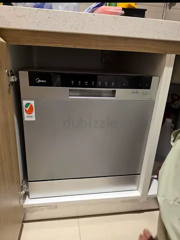 Midea Countertop Dishwasher - Silver, Good Condition