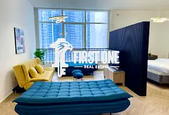 Furnished Studio with Water View | Spacious LAYOUT