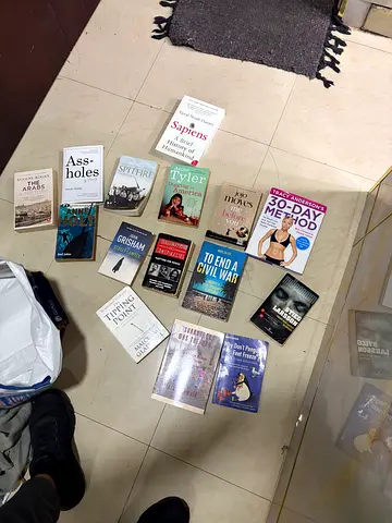 Mixed used paperback book lot — fiction, non-fiction & self-help (15 books)