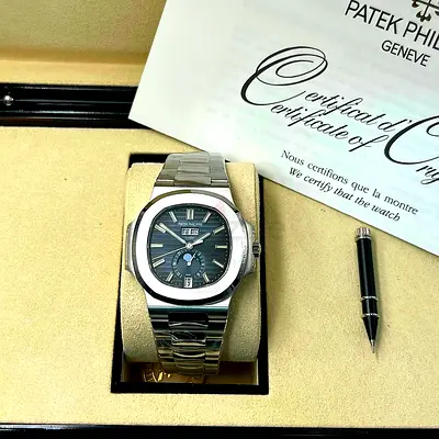 The selected item is a Patek supermaster quality Swiss machine Philippe Nautilus Annual Calendar Moo
