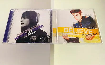 2 Justin Bieber Music CD’s