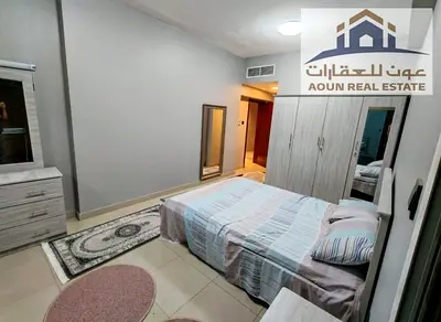 Furnished one-bedroom apartment with a living room; includes access to a gym and swimming pool. Rent: 3,500.