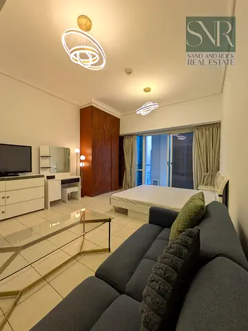 Fully Furnished Studio with Balcony | Near Metro | 12Cheques