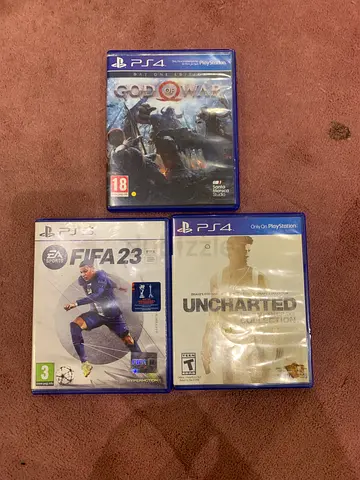 Teens ps4,ps5 games bundle fifa 23 x uncharted x $%& of war