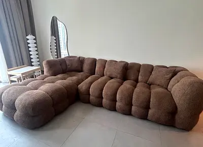 Brown Cloud Modular Sofa – Excellent Condition