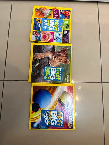 National Geographic Little Kids First Big Book set - Why, Animals, Space
