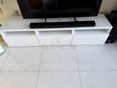 IKEA TV bench/TV stand, white, for living room