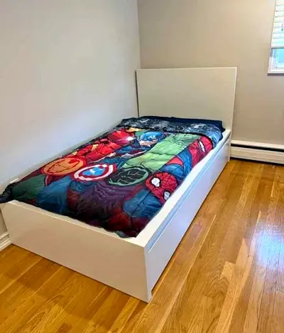 Ikea Single Bed with Mattress Available in Perfect Condition