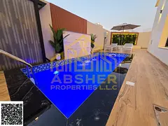 Corner Villa for Sale in Al Zahia - Ajman 6 Master Bedrooms and Private Pool with Fountain