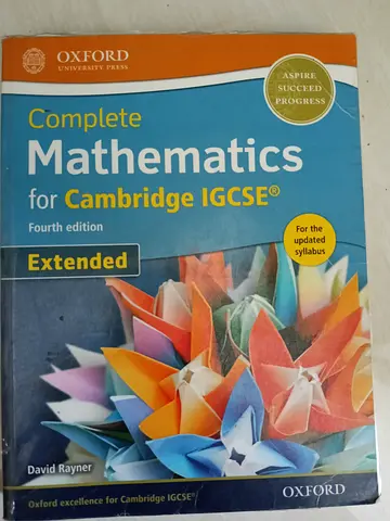 Complete Mathematics for Cambridge IGCSE (Extended) - 4th Edition by Oxford (Used)