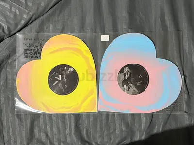 Lover (Live from Paris) -Taylor swift heart shaped Pink/Blue and Yellow/Pink rare exclusive vinyl