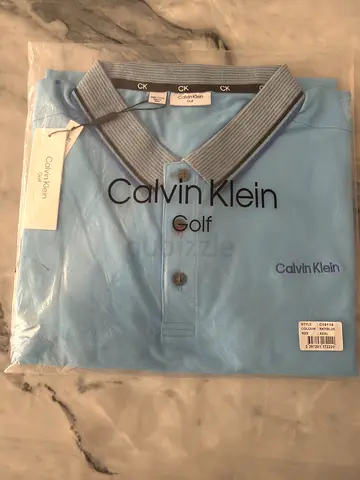 Calvin Klein Golf polo shirt - light blue, new with tags