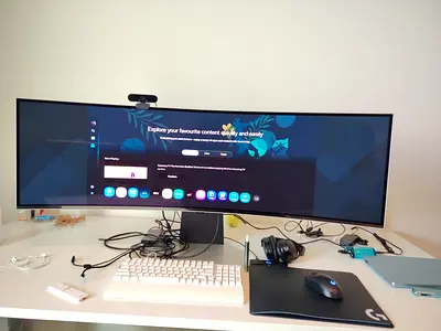 Samsung Odyssey OLED G9 (Model: S49CG954 / LS49CG954SMXUE) is a 49-inch curved premium gaming monito