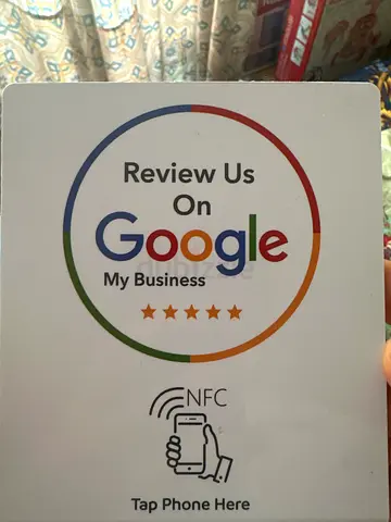 Set of NFC Google Review Tap Cards — Business Promo (Like New)