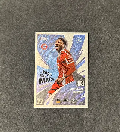 Alphonso Davies Topps Champions League 'Man of the Match' Trading Card (Bayern Munich)