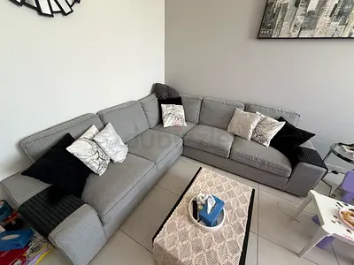 Sofa 5 seater L shaped IKEA with free coffee table and side table