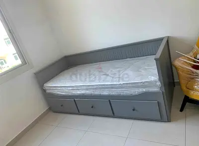 IKEA Hamnes day bed with 2 mattress and 3store drawers underneath is available