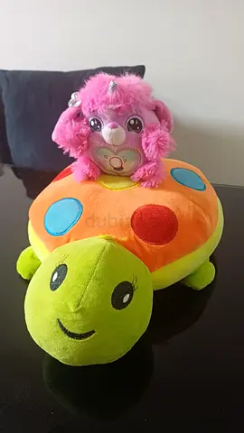 Cute Pink Plush Toy 🩷🐾 + FREE Rainbow Turtle 🐢🌈 | Adorable & Cuddly Toy Set!