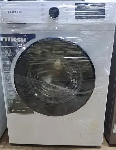 Front-load Nikai Washing Machine - 8kg, White (Like New)