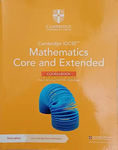 Cambridge IGCSE Mathematics coursebook