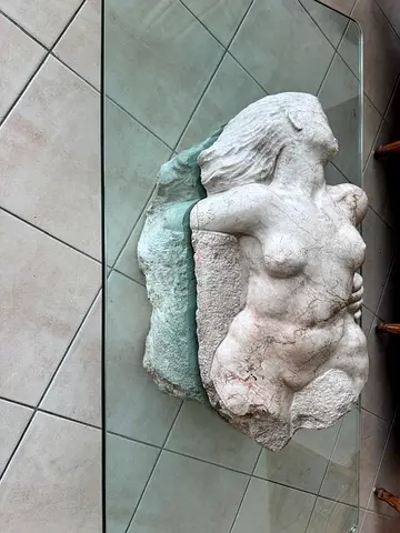 Carved stone table