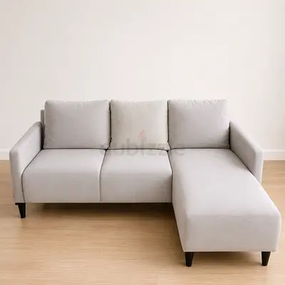 Modern Grey L-Shaped Corner Sofa