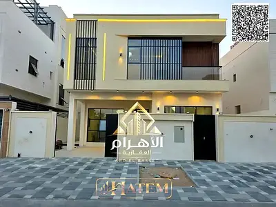 Villa for sale in Ajman | Al Helio 2 area | 4 bedrooms, majlis, 2 living rooms and maid's room | Fr
