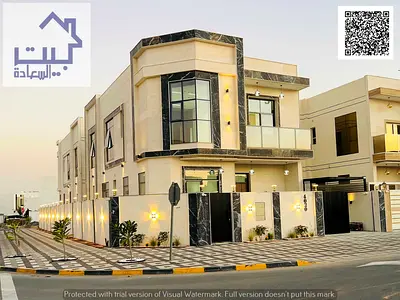 For sale: A distinctive villa in Al Zahia, located on a corner lot, boasting spacious living areas. Water and electricity are included.