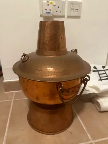 Hand made yellow copper traditional HOT POt