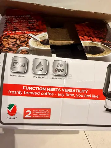 Used Drip Coffee Maker - Digital Control, 2-Year Warranty (Box Included)