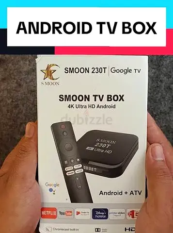 TV Box 4K Ultra HD with Remote 1year subscription
