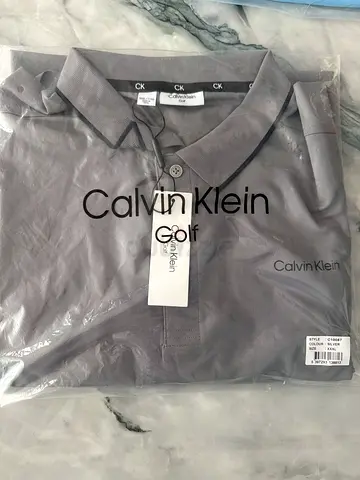 Calvin Klein Men's Polo Shirt - Brand New, Grey, Size xxxl